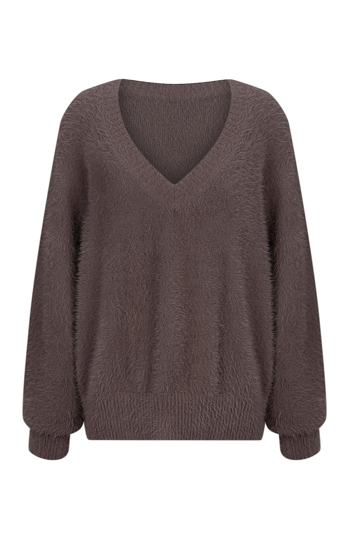 Emmie Sweater Fog Knit by Cartel & Willow - in XS | SWAACE