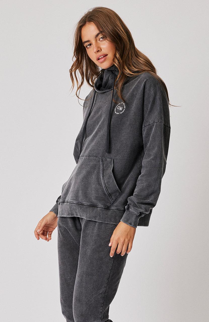 Harriet Sweater - Black Sandwash by Cartel & Willow - in XS | SWAACE