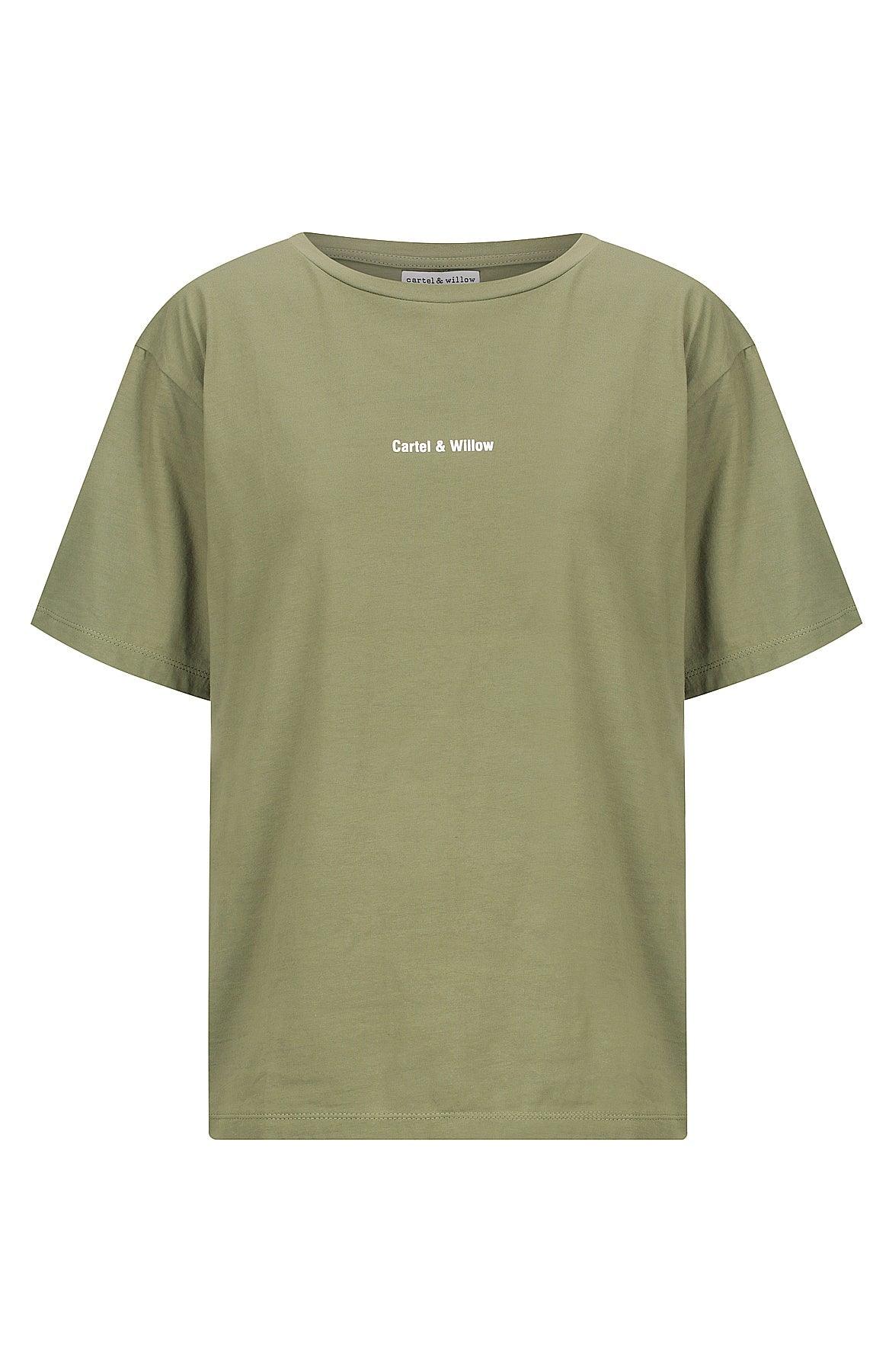 Marlie Tee - Khaki by Cartel & Willow - in XS | SWAACE