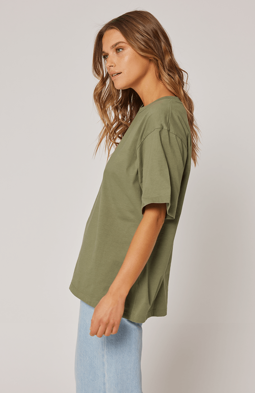Marlie Tee - Khaki by Cartel & Willow - in XS | SWAACE