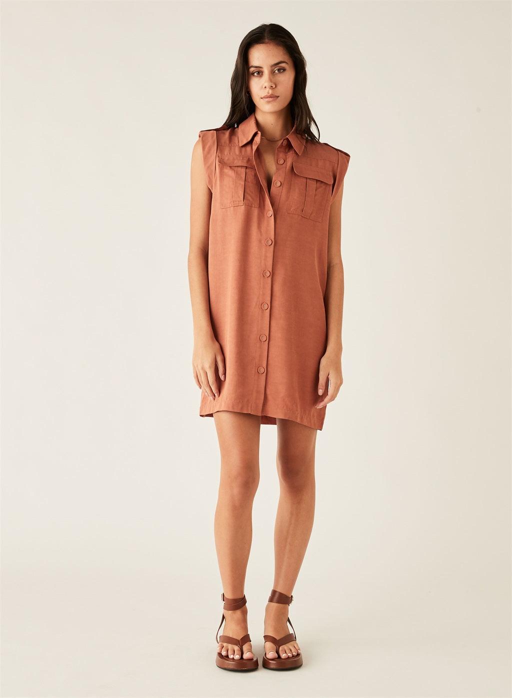 Tide Dress - Walnut by Esmaee - in XS | SWAACE