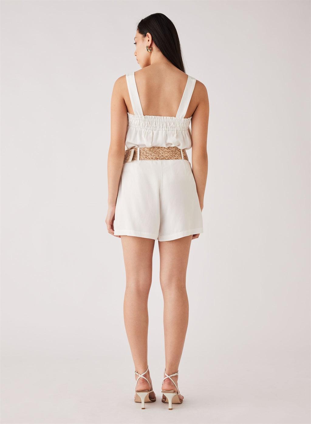 Tide Shorts - White by Esmaee - in XS | SWAACE