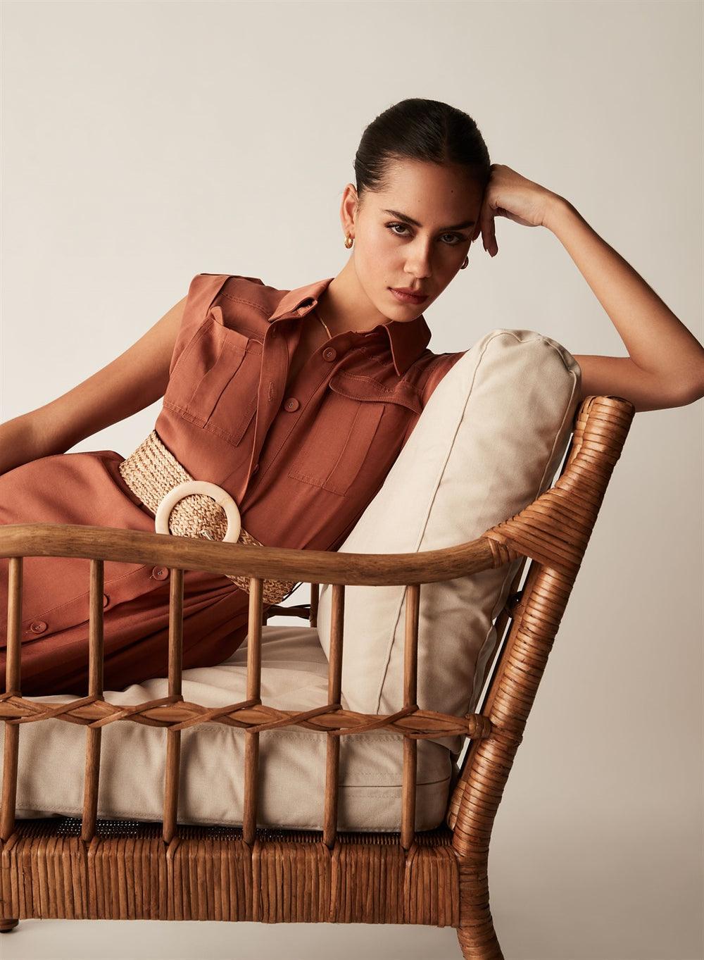 Tide Dress - Walnut by Esmaee - in XS | SWAACE