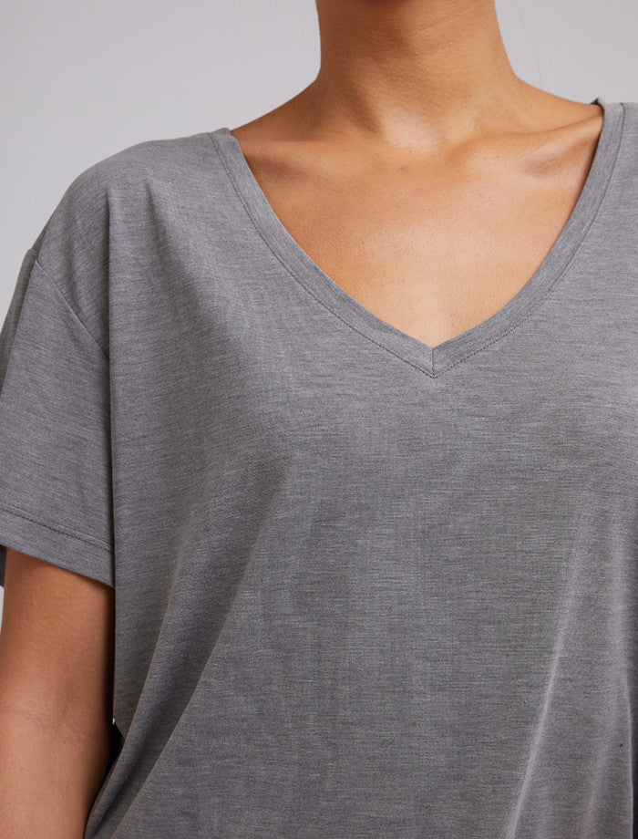 Harper Vee Tee - Grey Marle by Silent Theory - in 8 | SWAACE