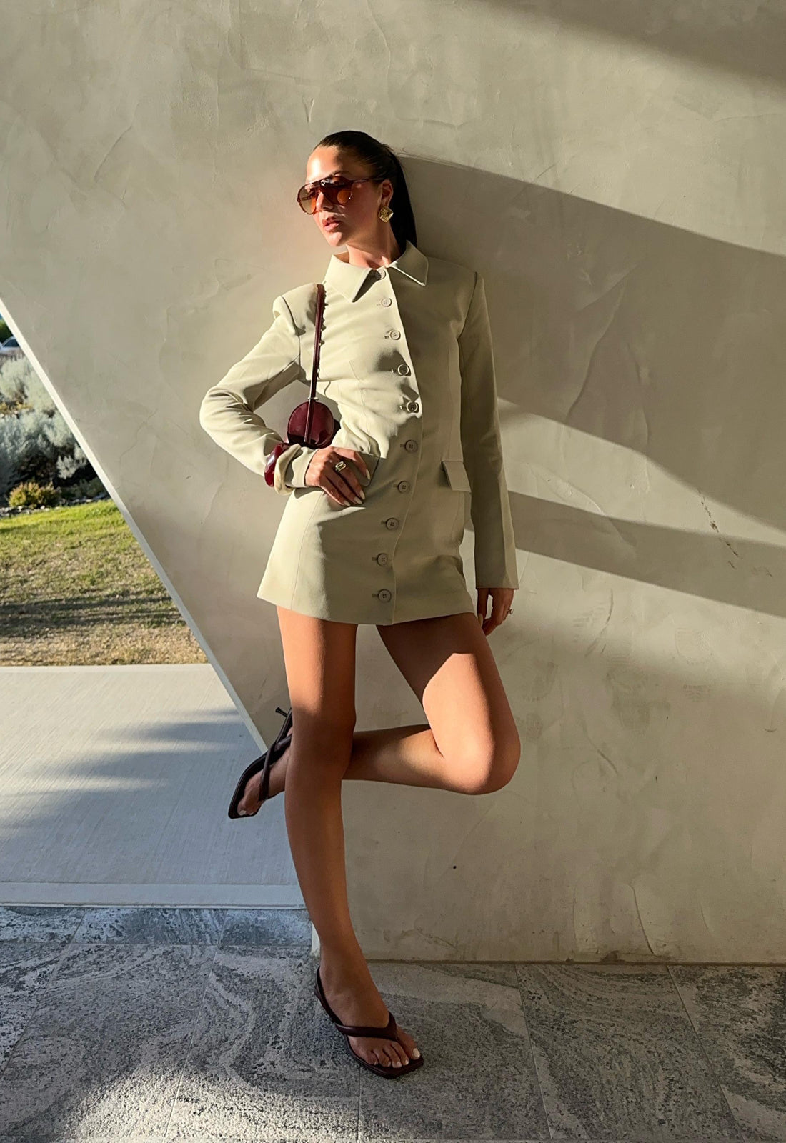 Cheri Mini Dress - Matcha