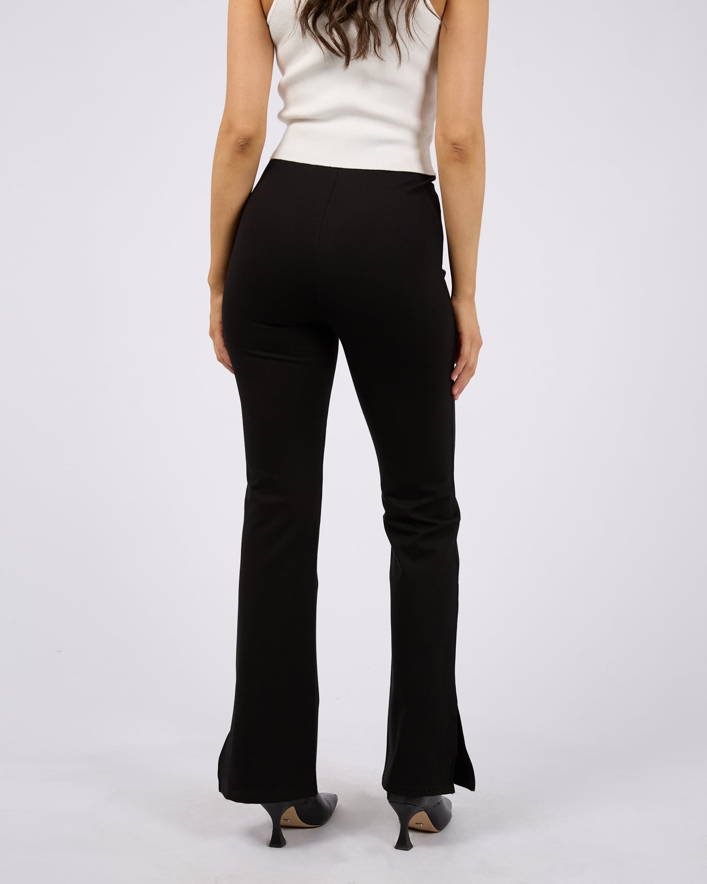 Jenner Side Split Pant - Black