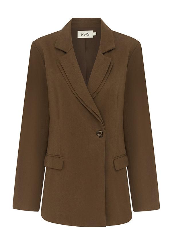 Heirloom Blazer - Truffle by MOS The Label - in 6 | SWAACE