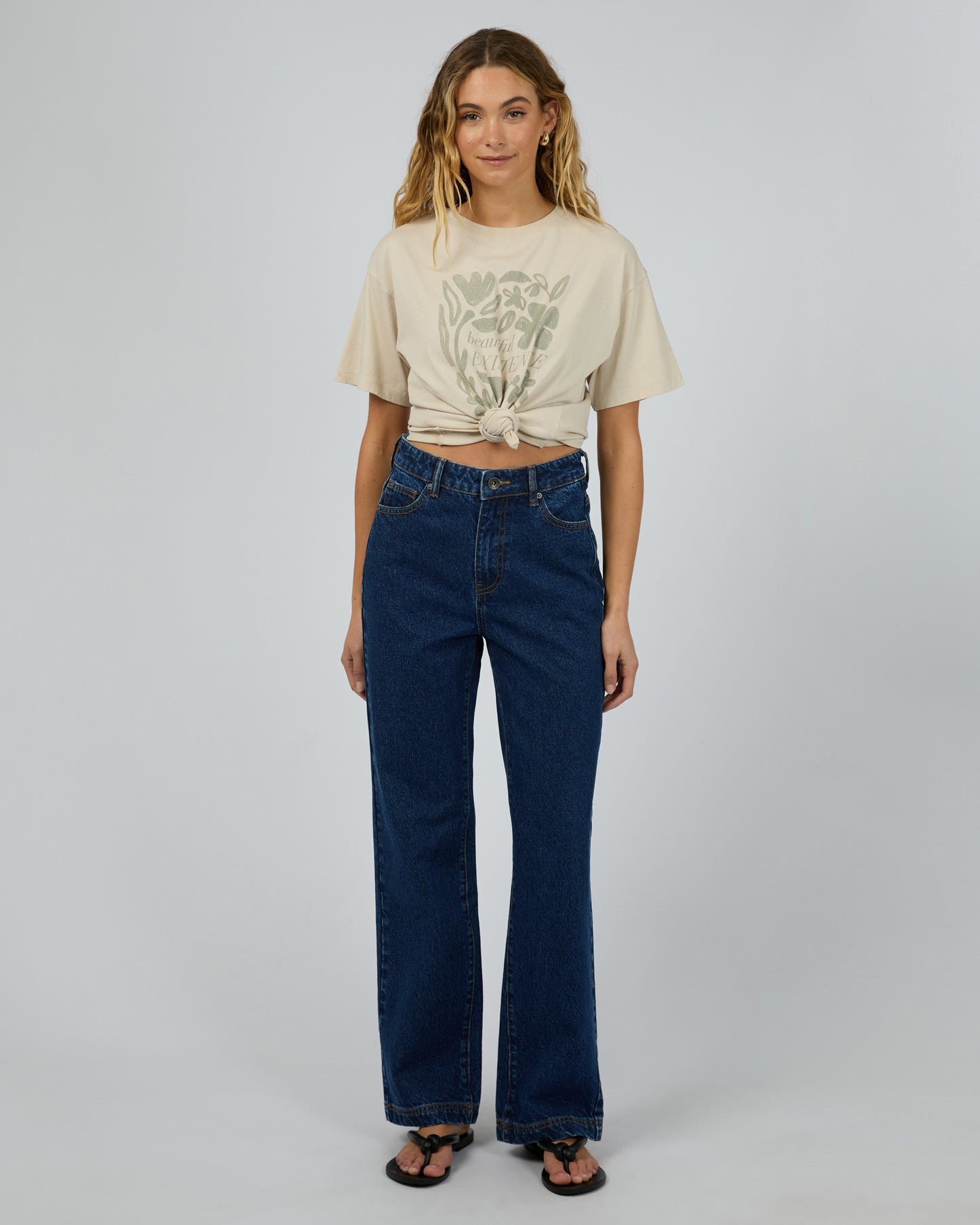 Stencil Tee - Natural
