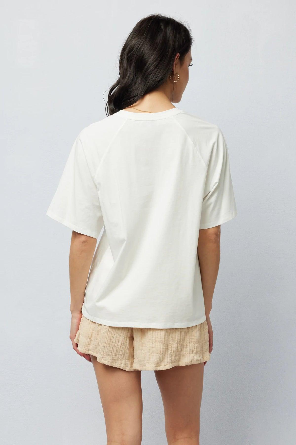 Oli Embroidered Oversized Tee by Apero Label - in XS | SWAACE