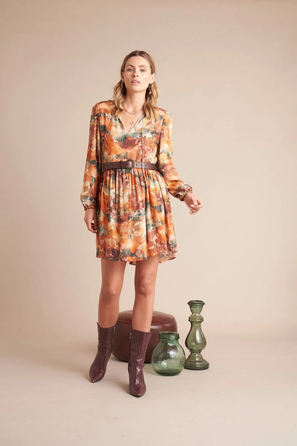ARABELLA LUREX MINI DRESS - Gysette