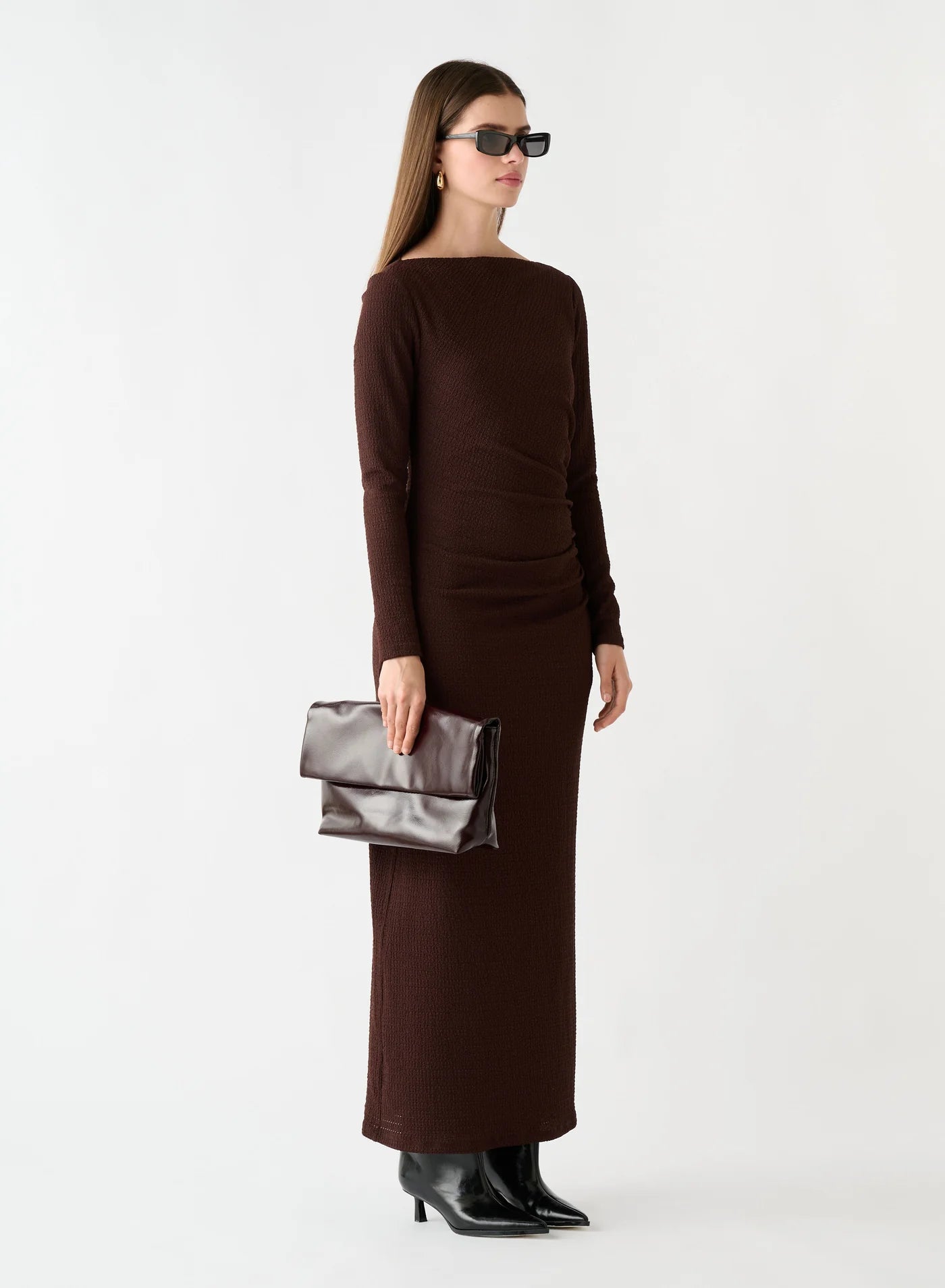 Lulea Midi Dress - Coffee