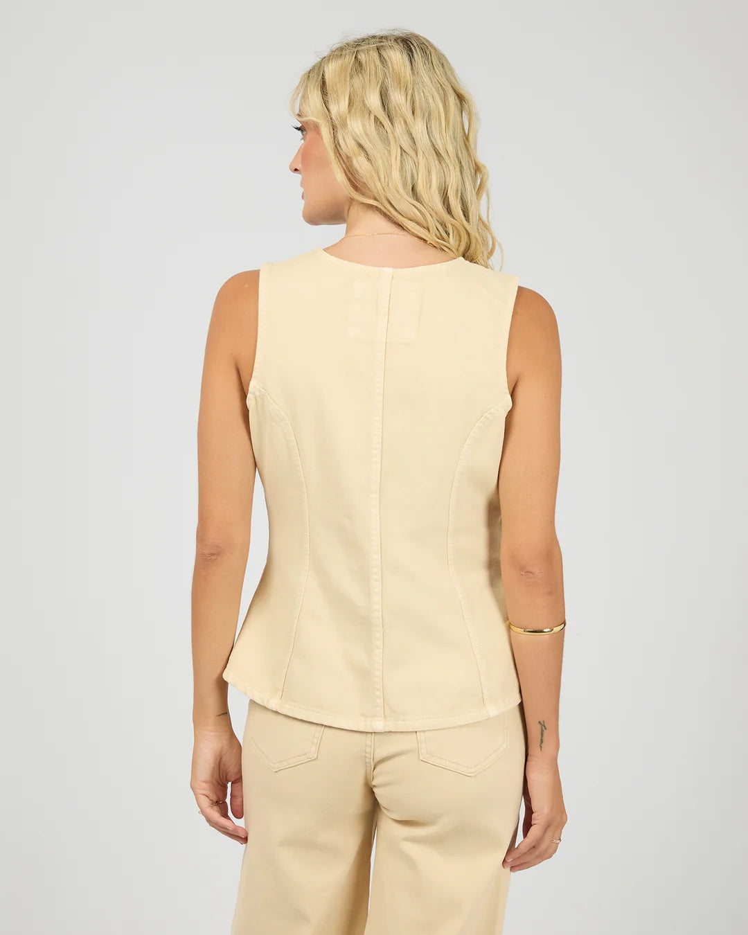 Lena Denim Vest - Butter