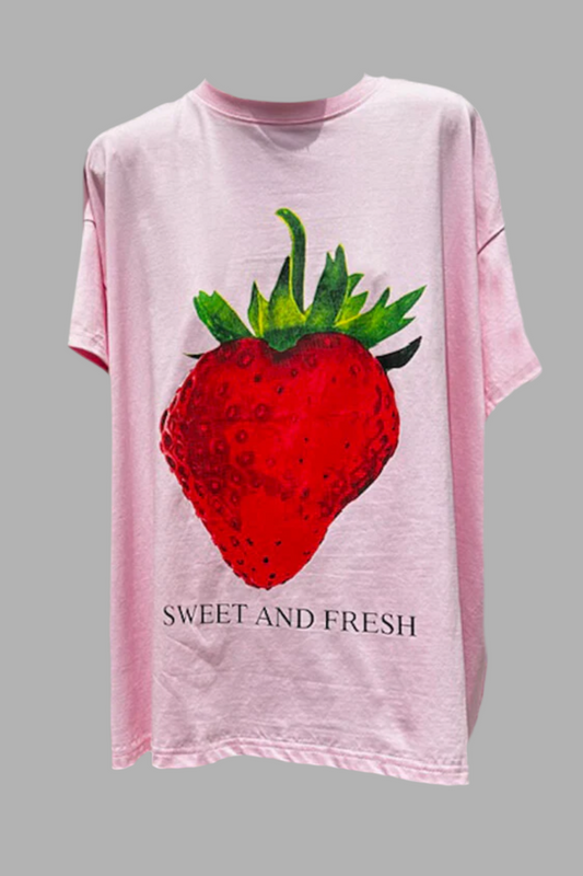 Pink Strawberry Tee