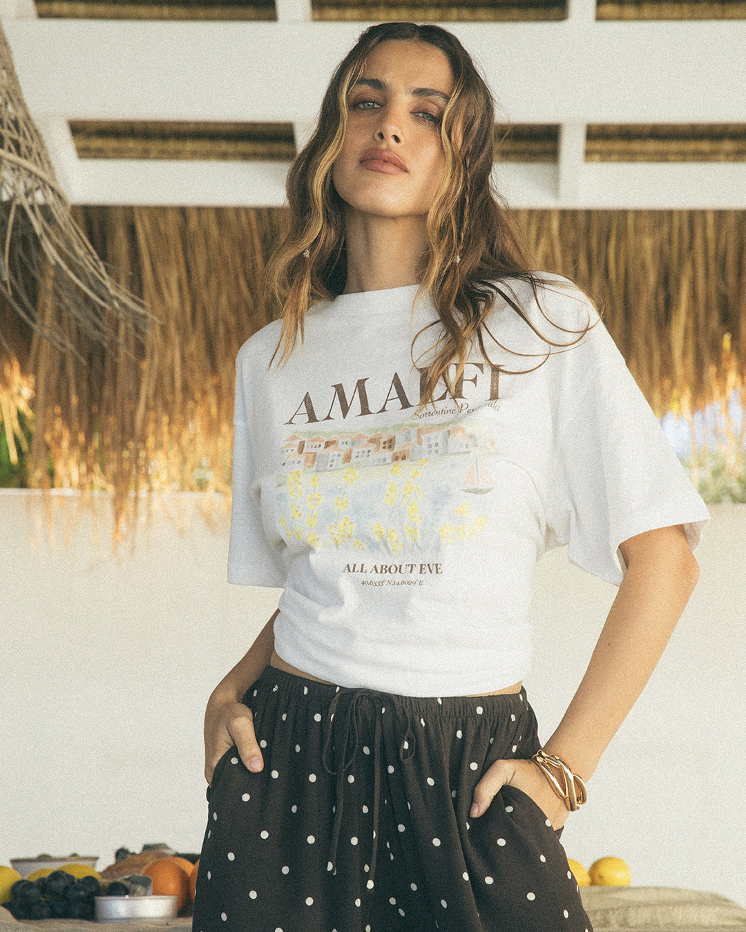 Amalfi Relaxed Tee - Vintage White