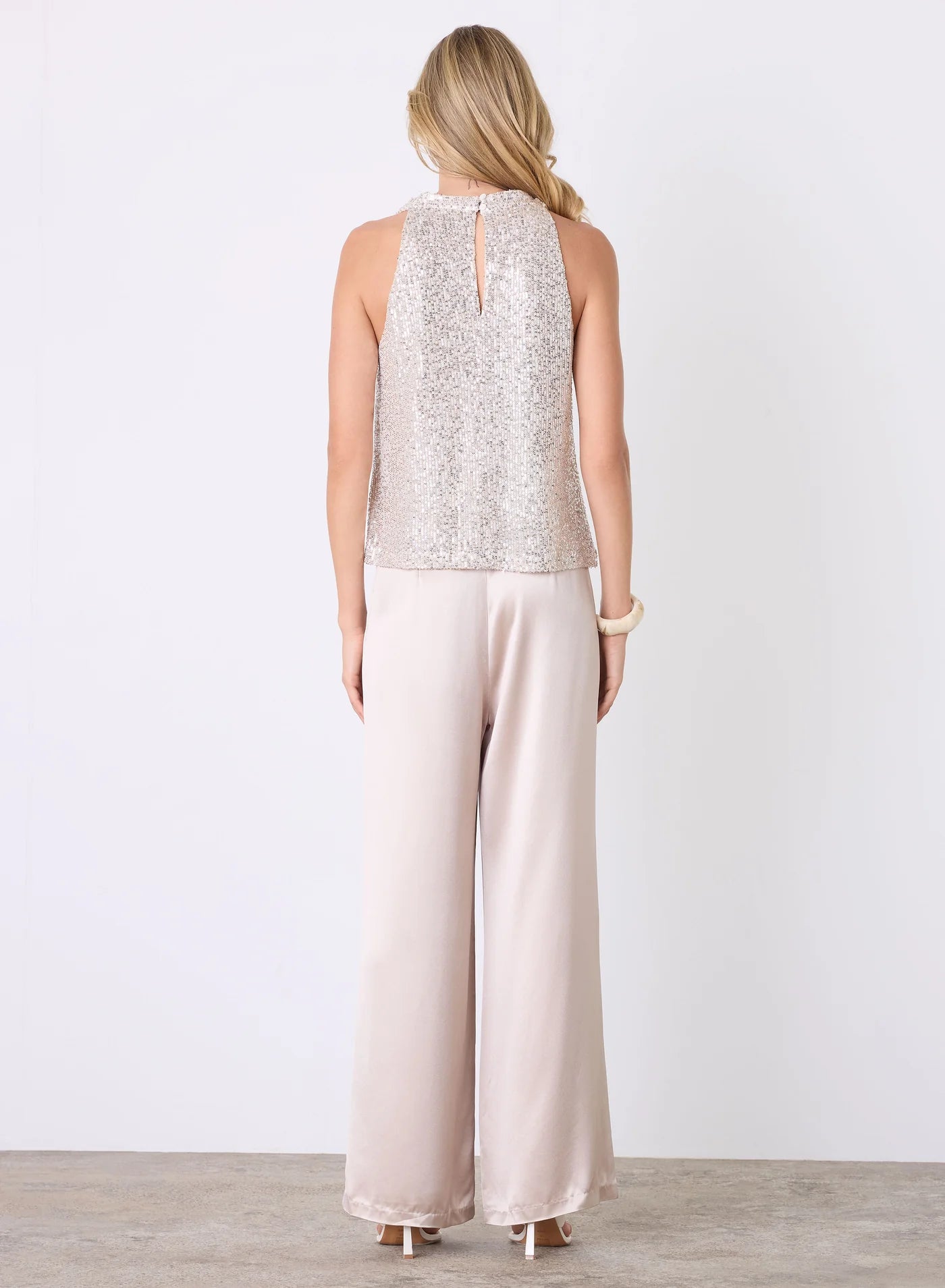 Lunar Top - Gold Sequin