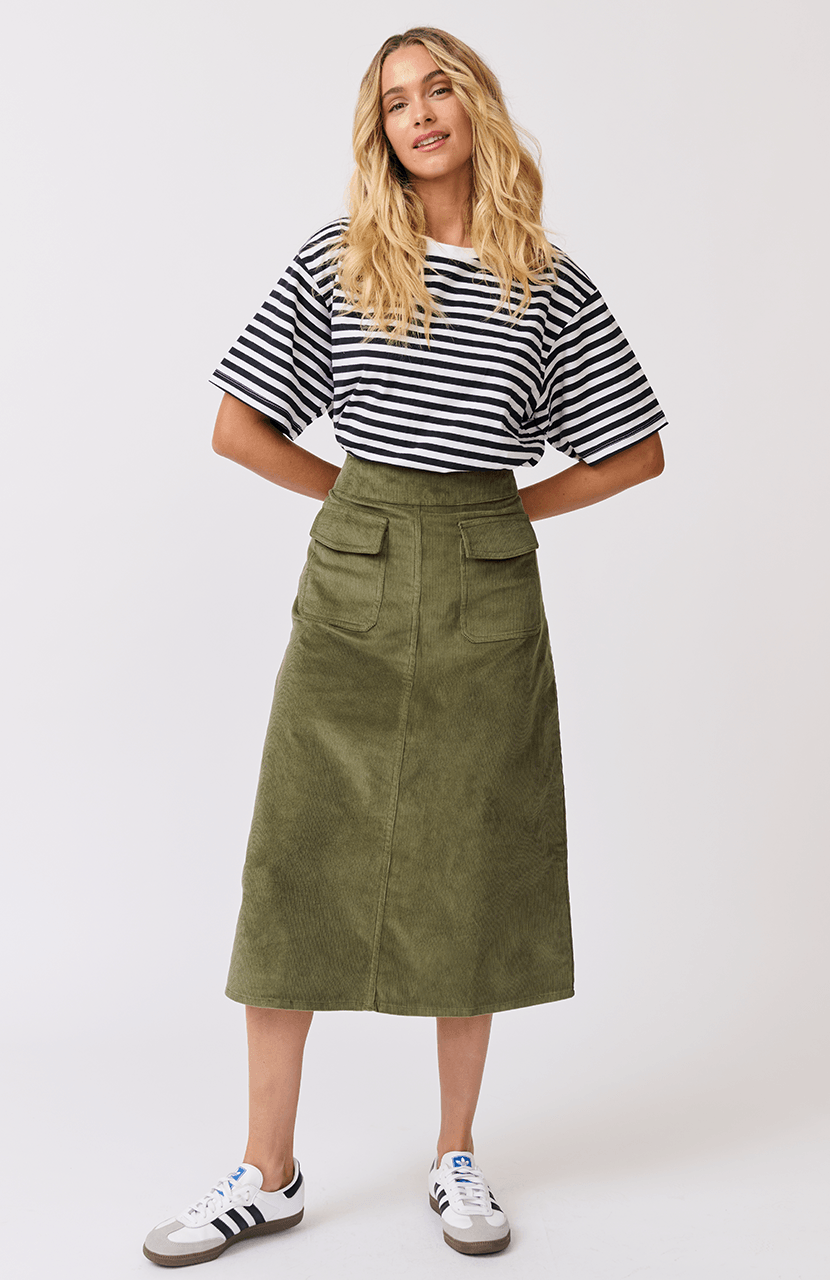 Astrid Skirt - Thyme by Cartel & Willow - in XS | SWAACE