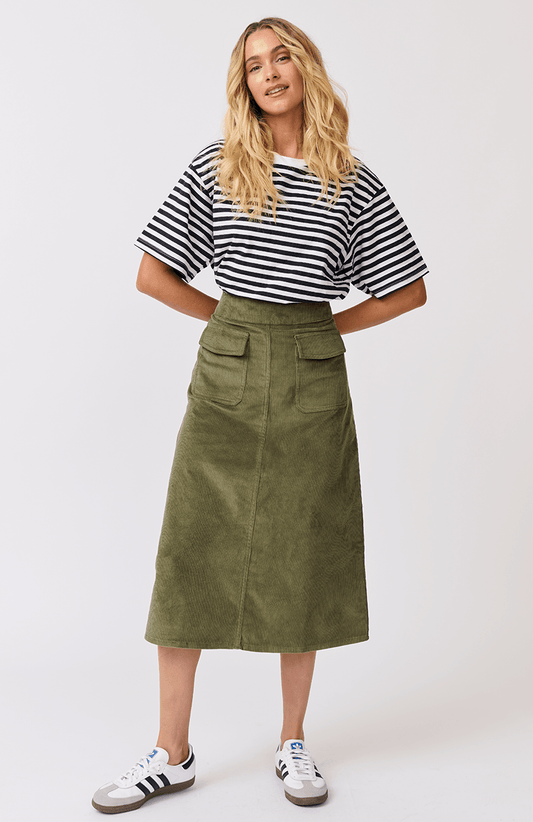 Astrid Skirt - Thyme by Cartel & Willow - in XS | SWAACE