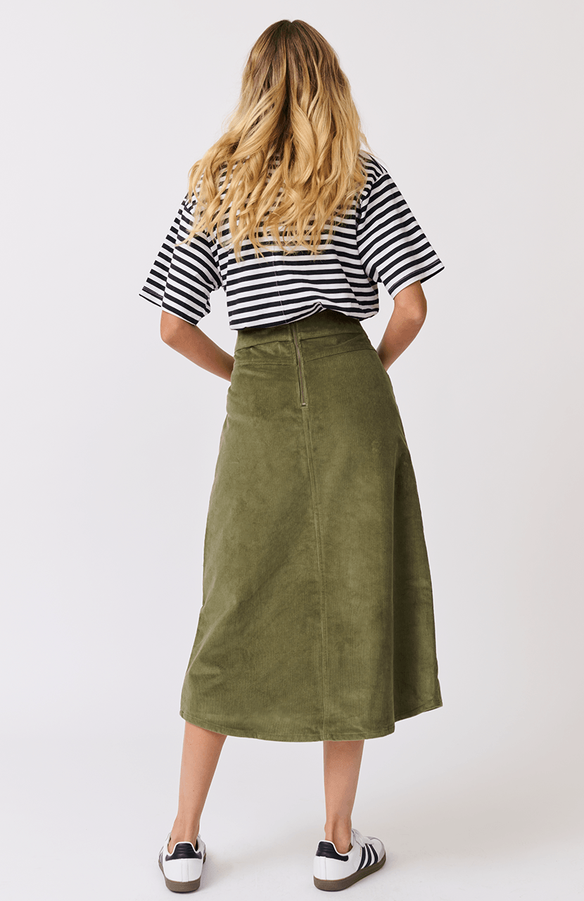 Astrid Skirt - Thyme by Cartel & Willow - in XS | SWAACE