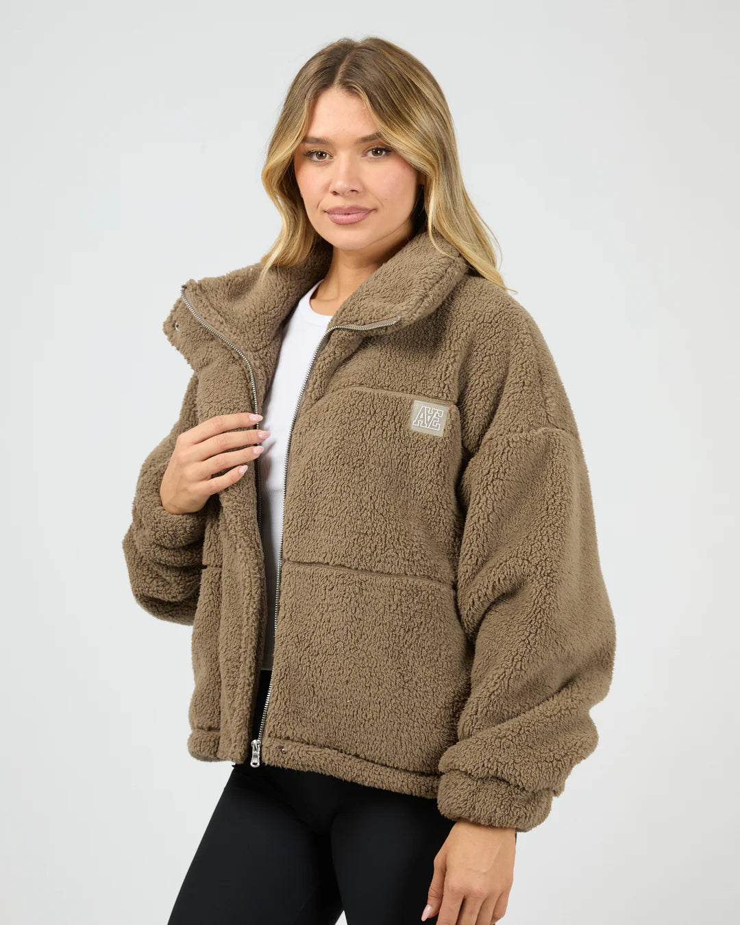 Cosy Club Teddy Jacket - Mocha