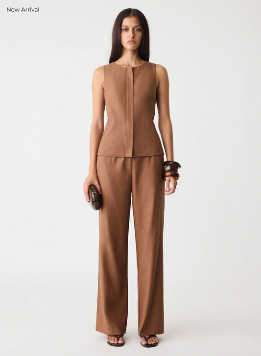 Paragon Zip Top - Dune Brown - Esmaee