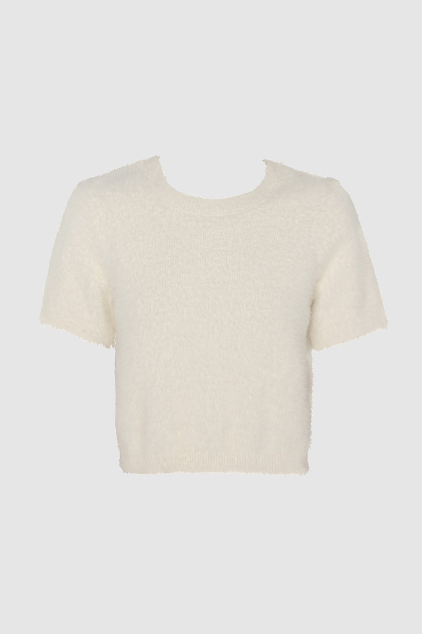 Ruby Knit Tee - White