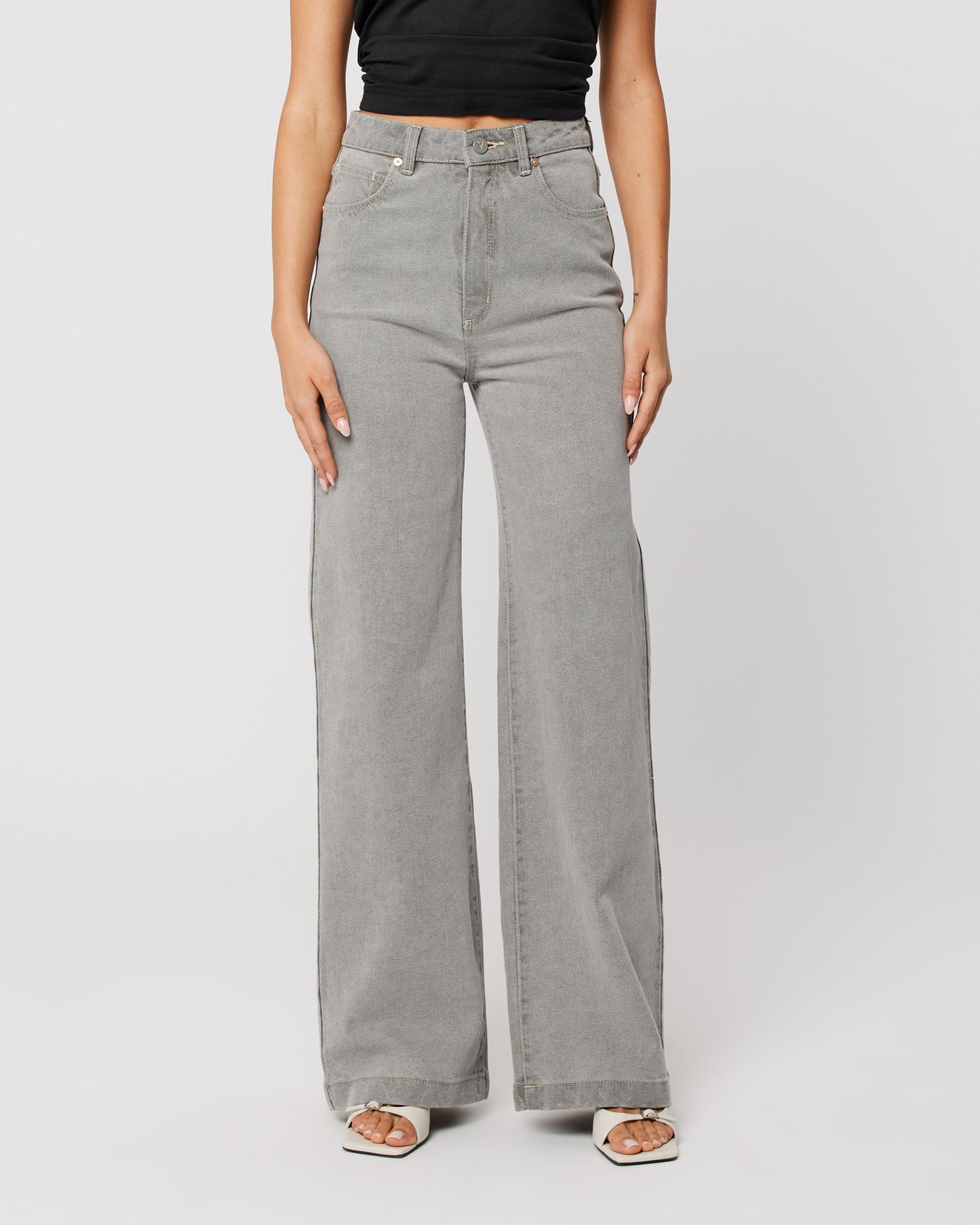 94 High & Wide Jeans - Crystal