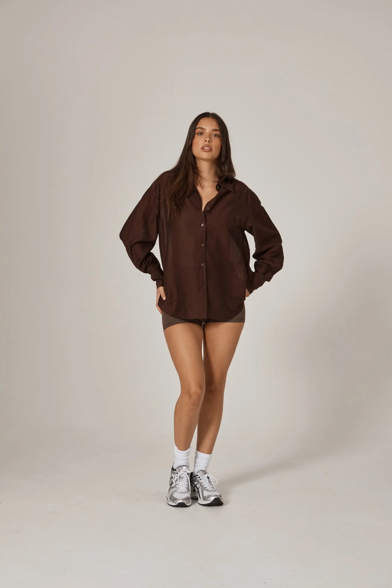 Lennox Relaxed Shirt - Chocolate