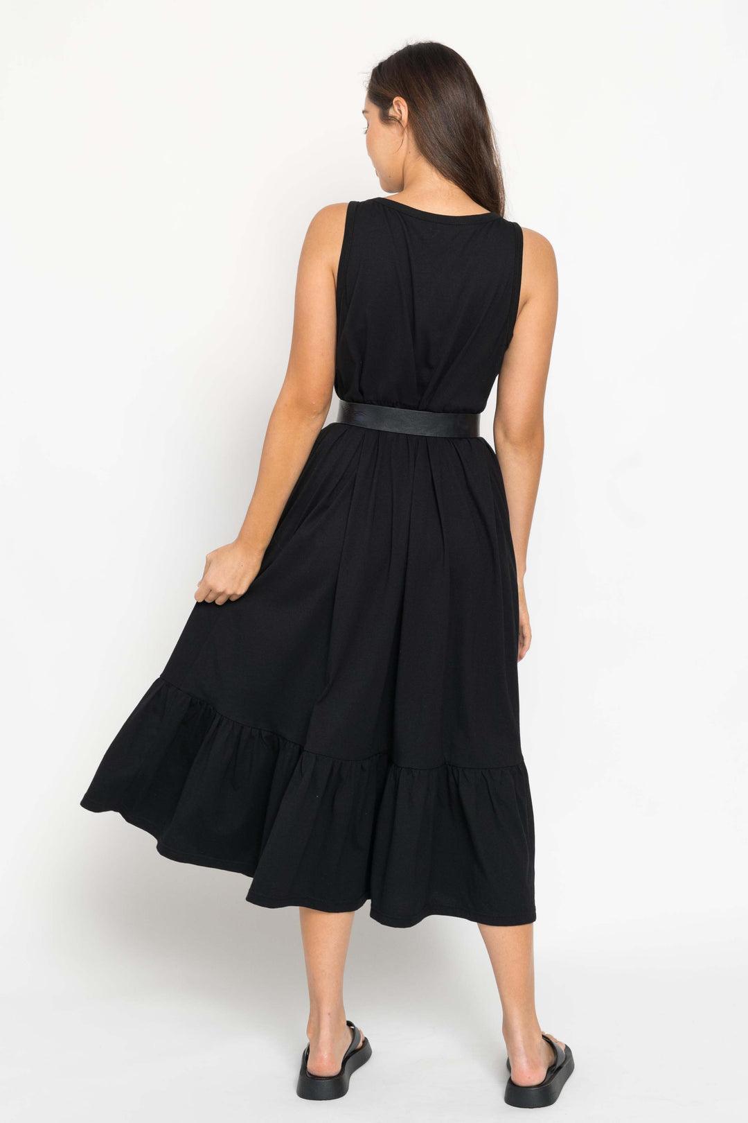 Tate Midi Dress - Black by Fox + Velvet - in XS | SWAACE