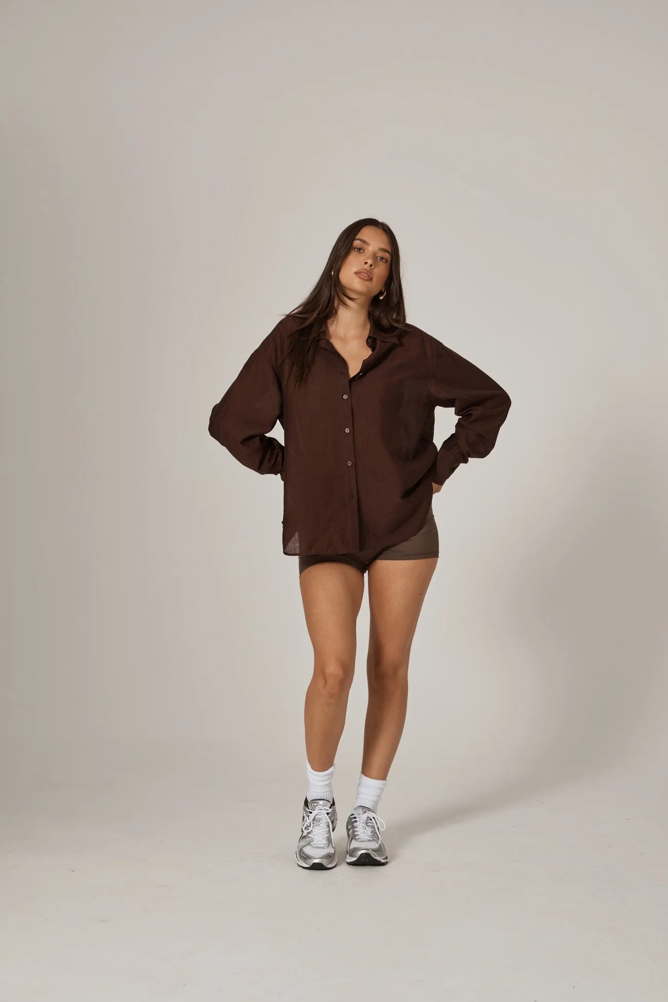 Lennox Relaxed Shirt - Chocolate