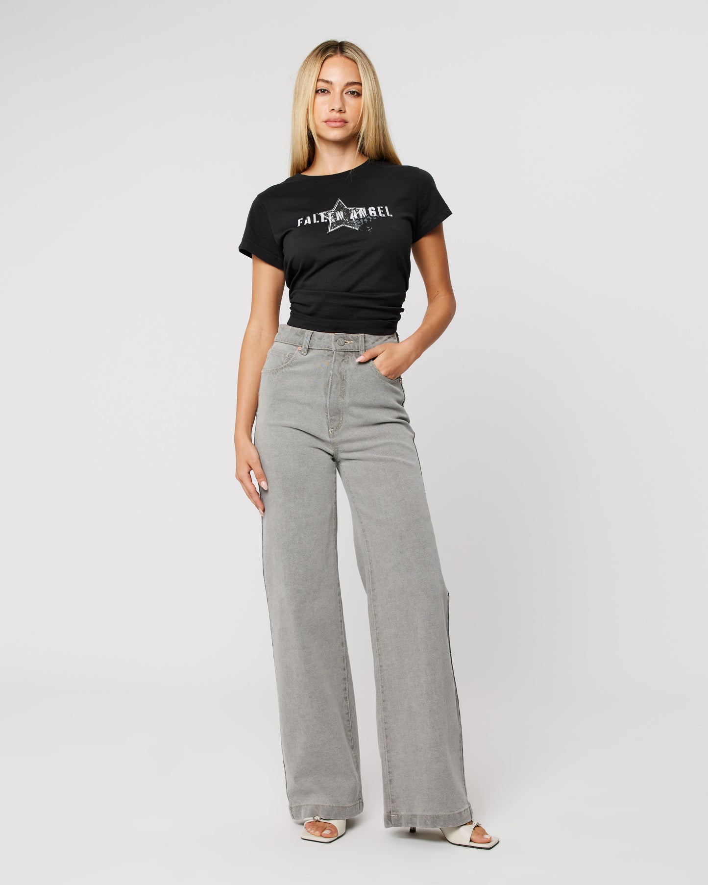 94 High & Wide Jeans - Crystal