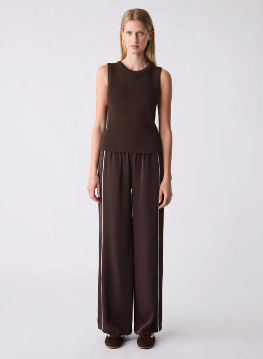 Rebound Knit Tank - Chocolate