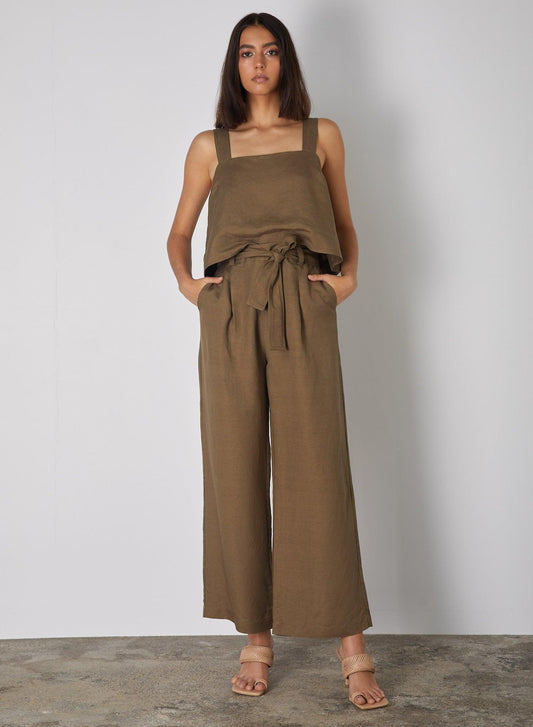 Vesper Pant - Olive by Esmaee - in XS | SWAACE