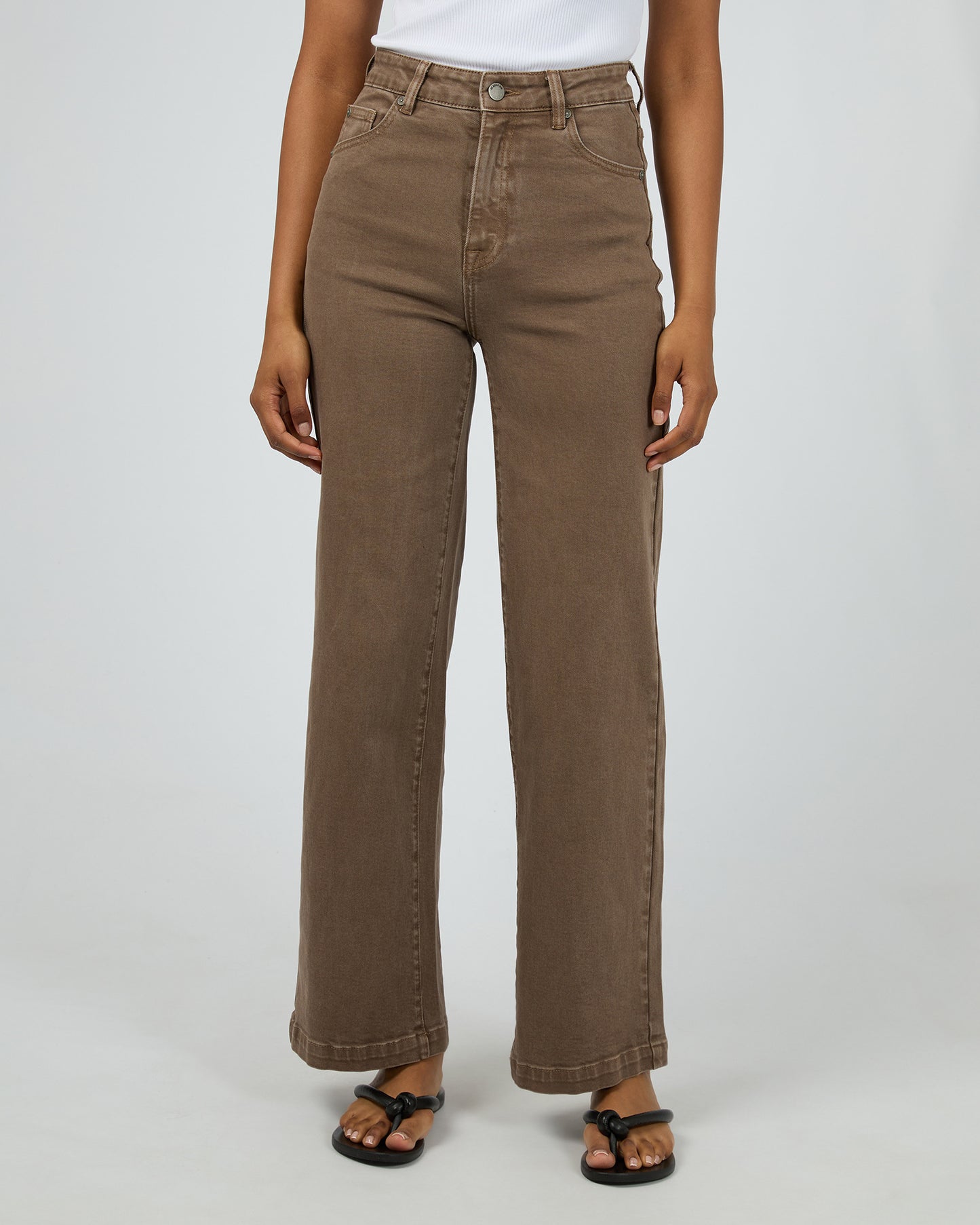 Jacqui Wide Leg Jeans - Coco