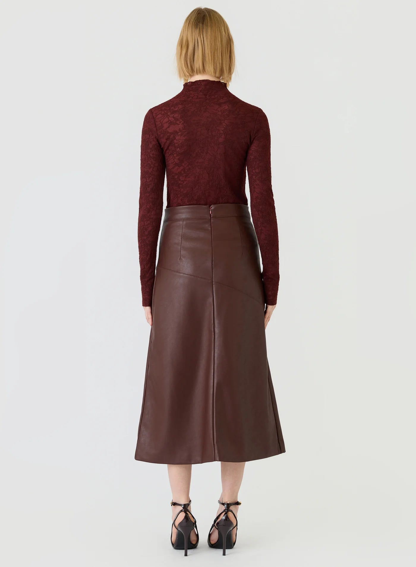 Clea Midi Skirt -  Mulberry