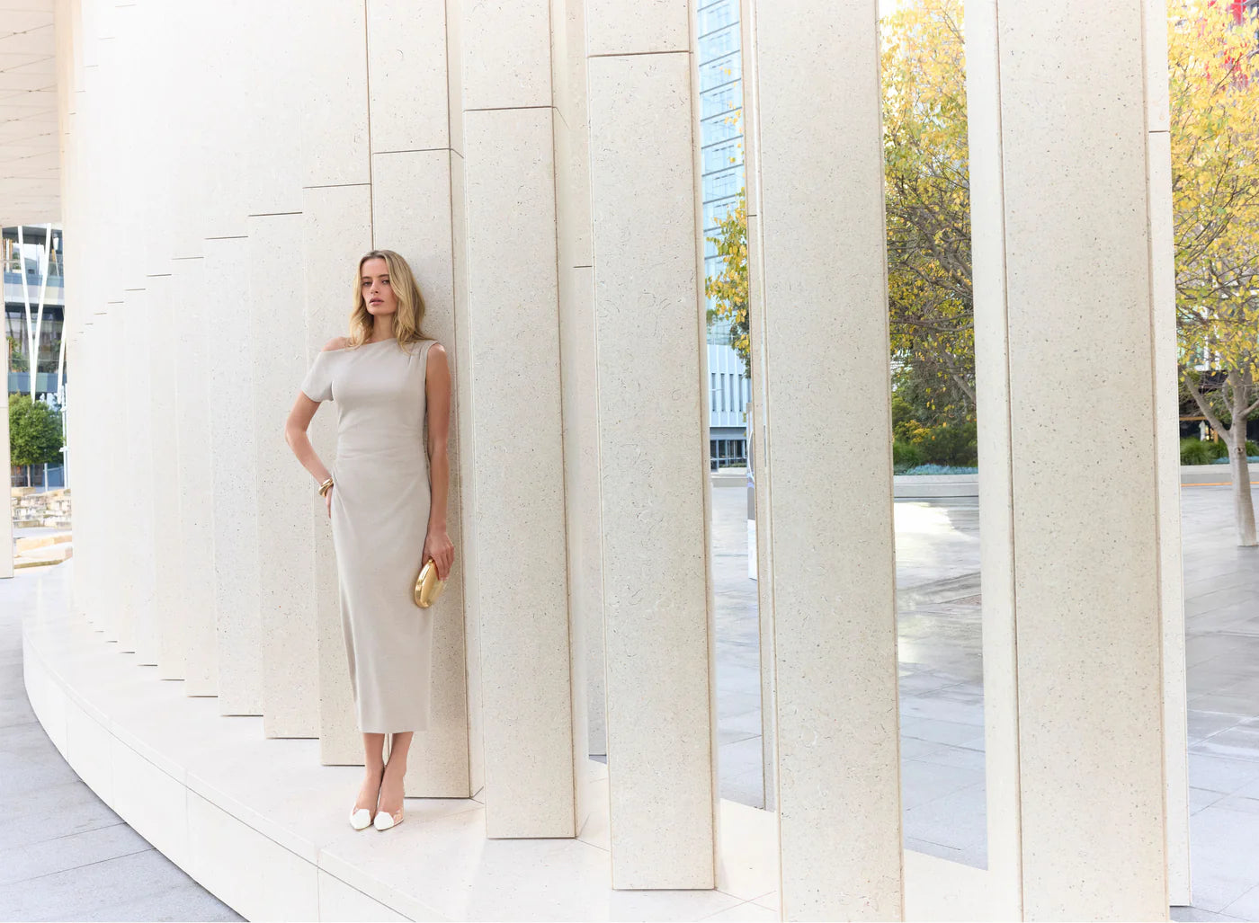 Lunar Maxi Dress - Lunar-Gold