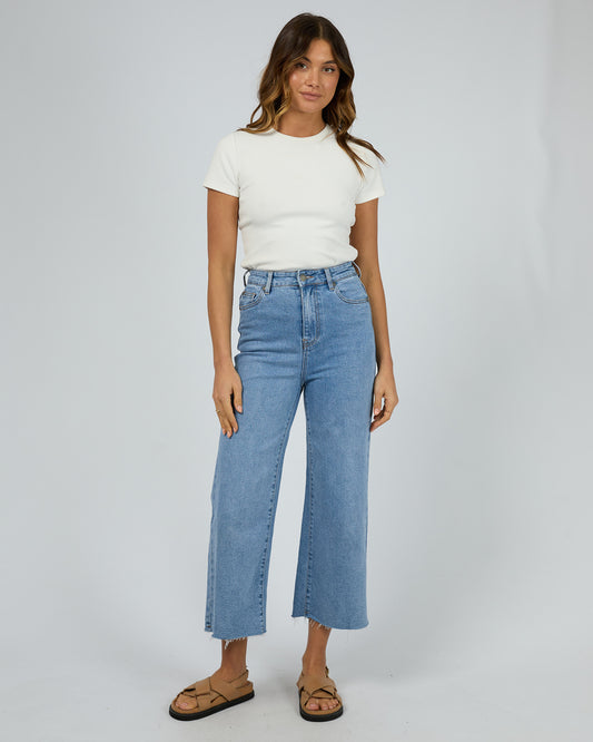 Charlie High Rise Wide Leg Jeans - Heritage Blue
