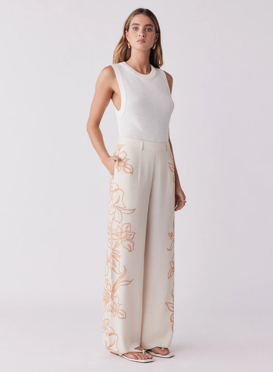 Lolita Pant - Ecru Floral