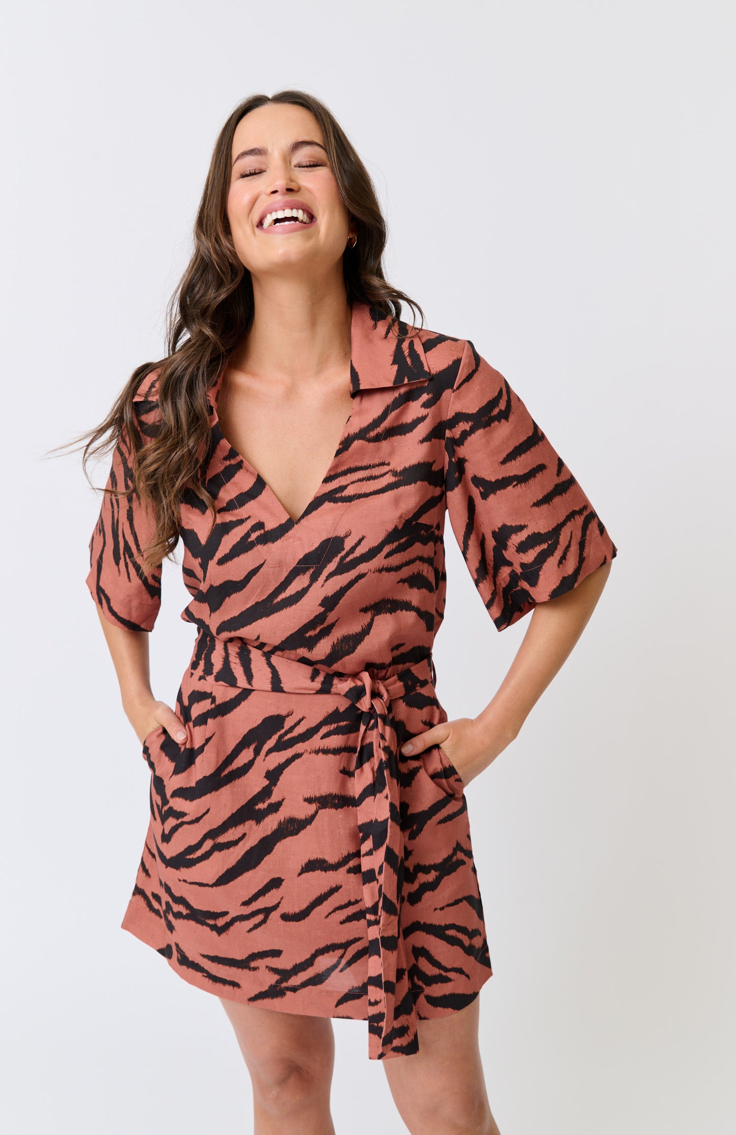 Harley Mini Dress - Zebra