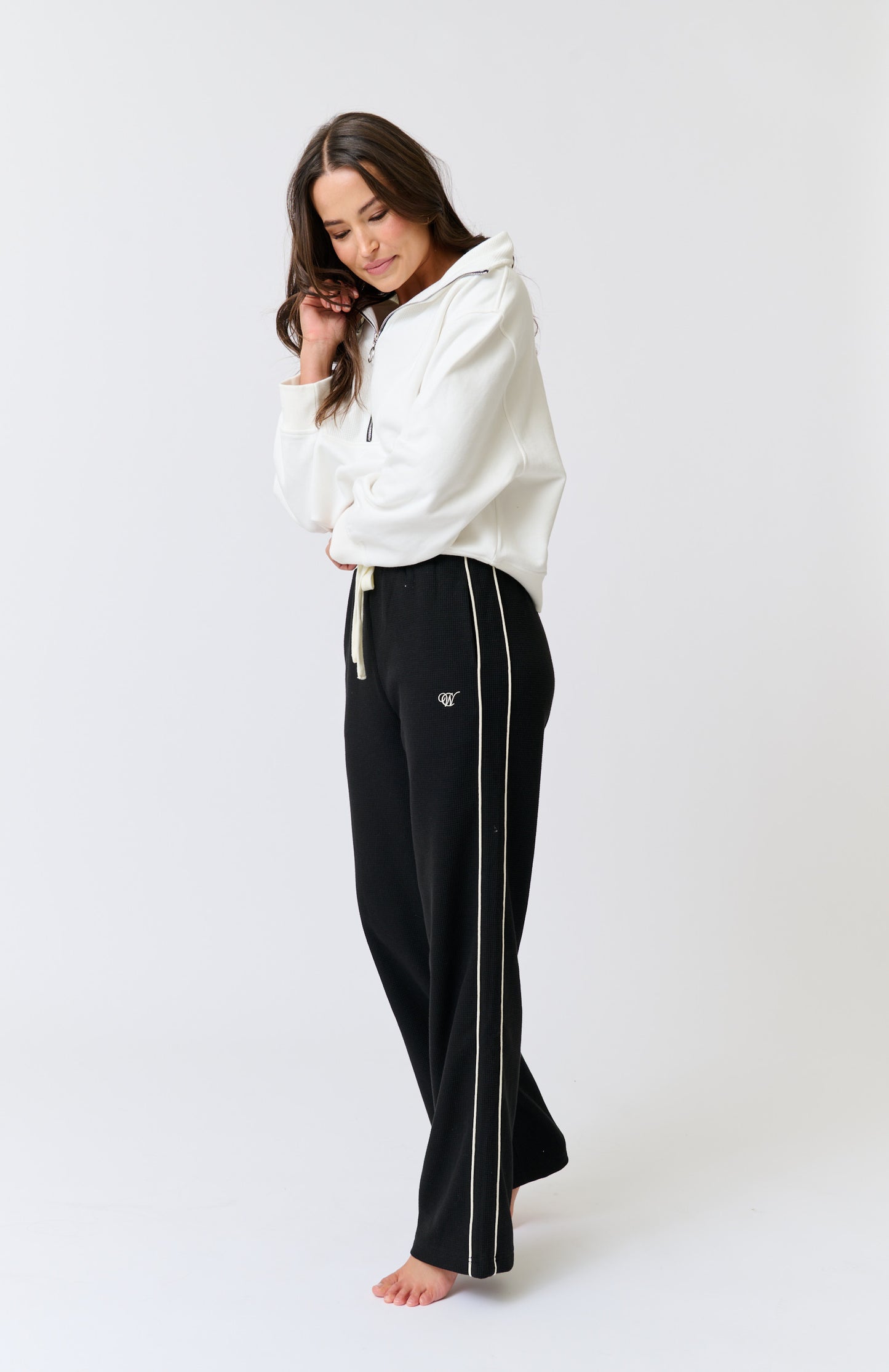 Lena 1/4 Zip Sweater - Cream