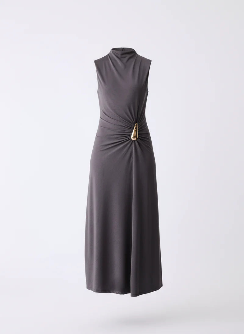 Layout Dress - Charcoal