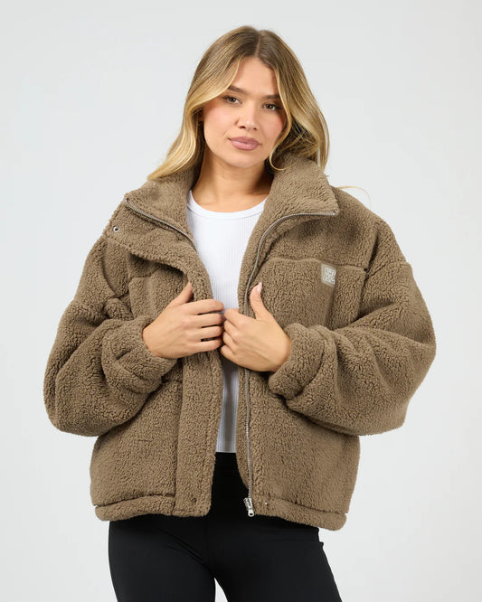Cosy Club Teddy Jacket - Mocha