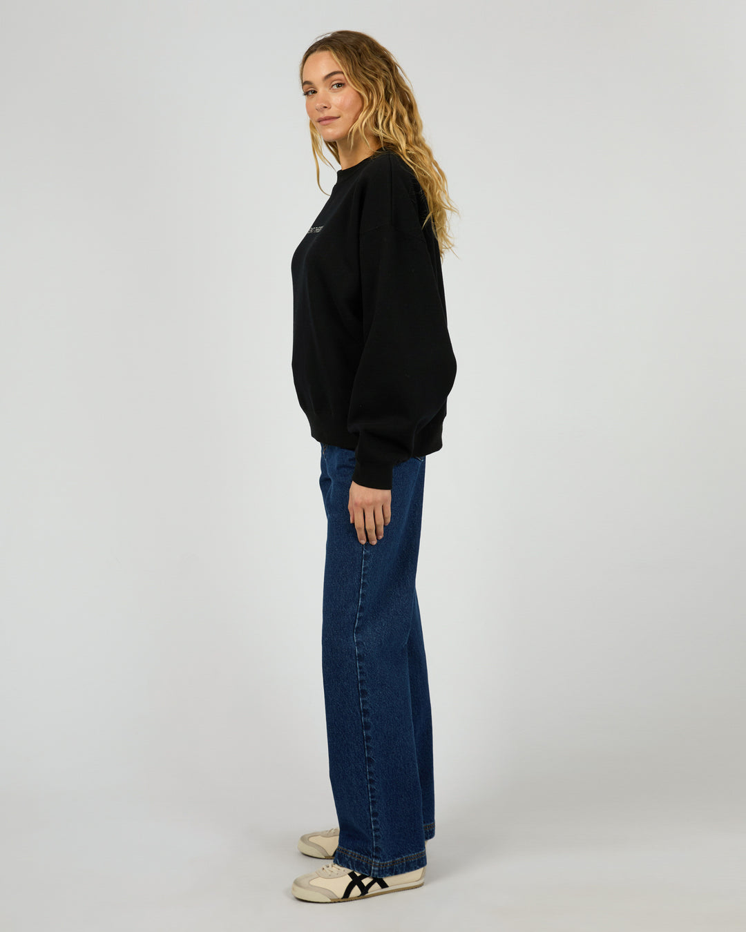 Logo Crew Sweater - Black
