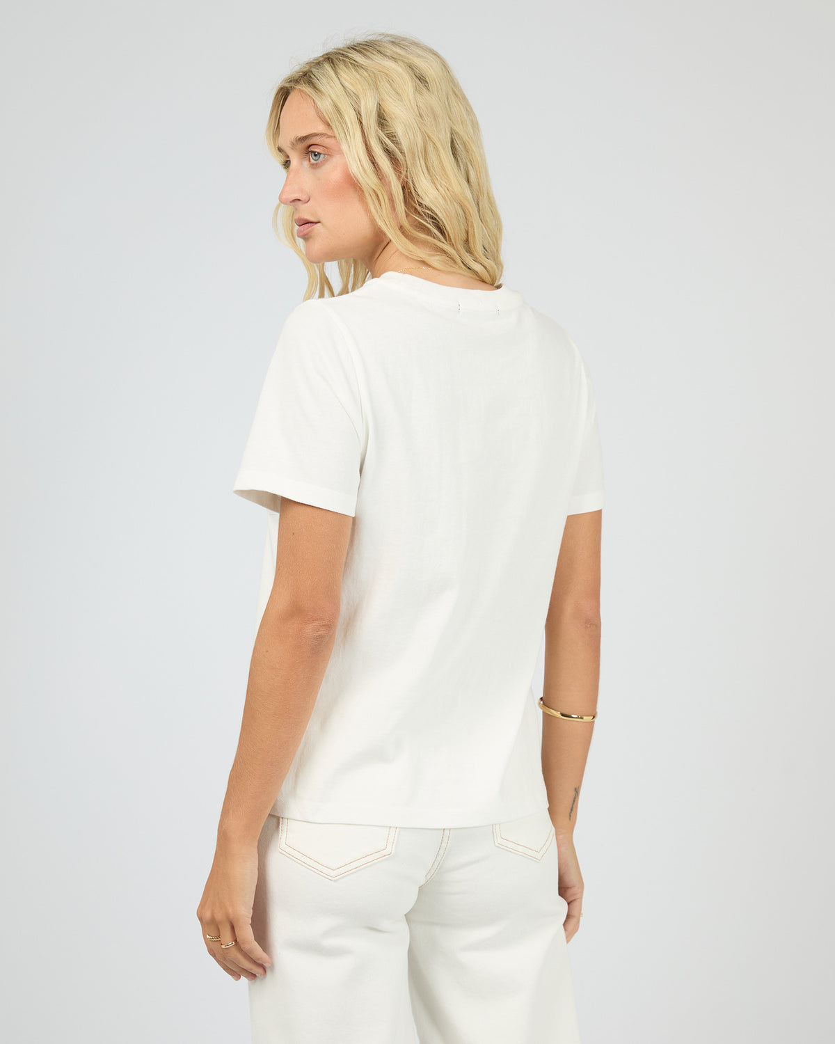Sicilia Regular Tee - Vintage White - All About Eve