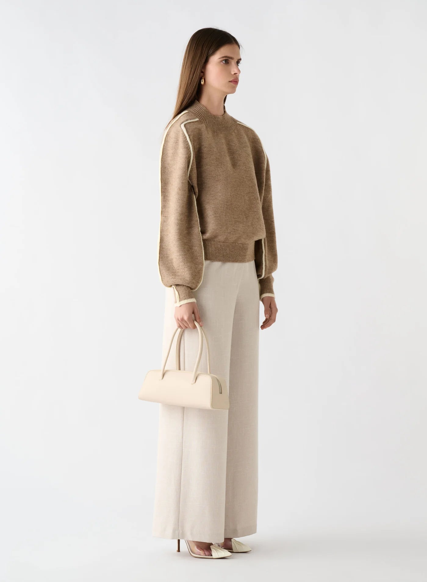Getaway Sweater - Mocha/Ivory
