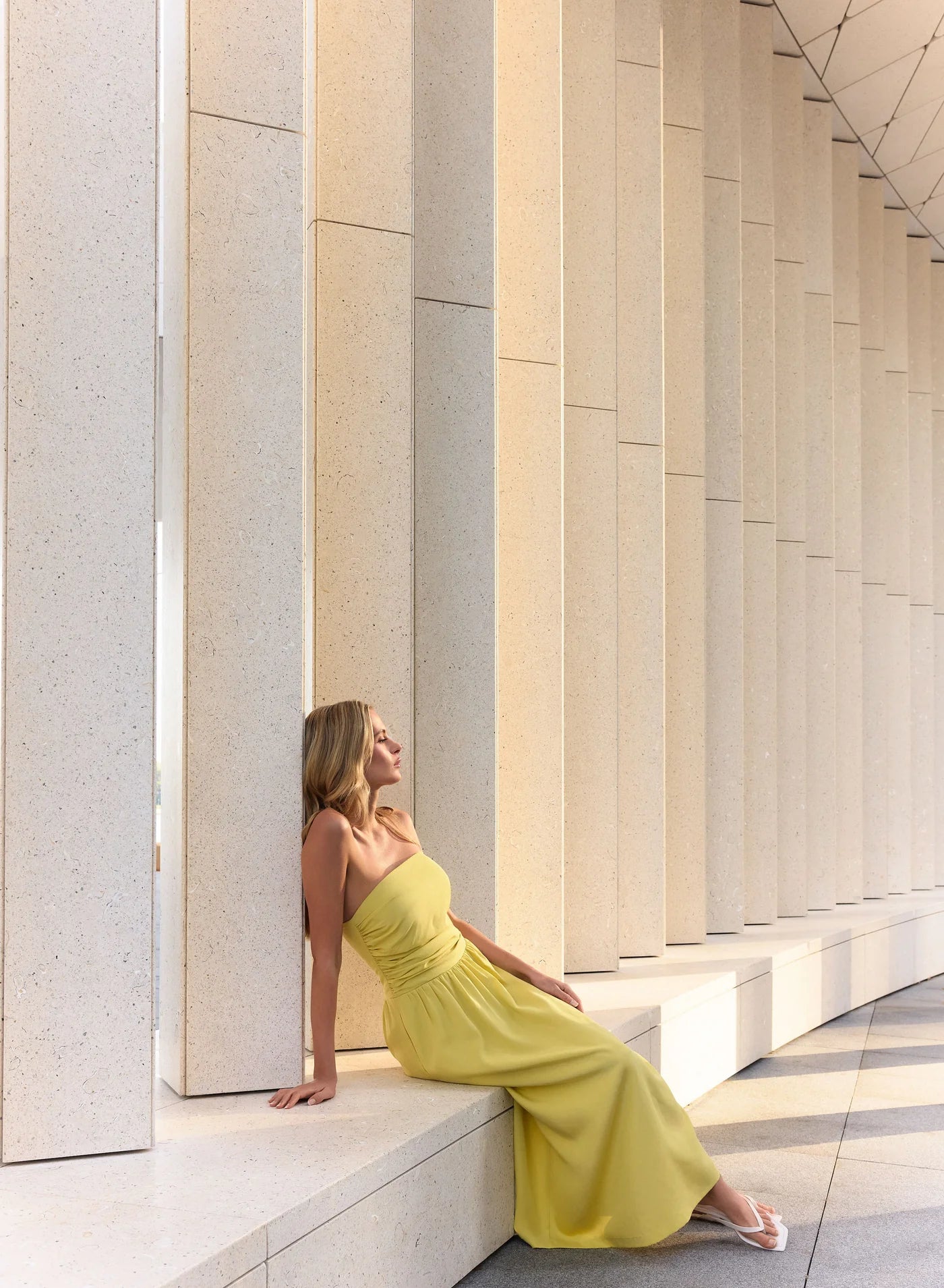 Popsicle  Bandeau Dress - Citrus