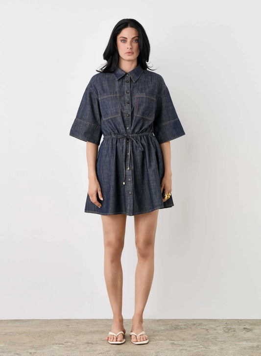 Bowery Denim Dress - Indigo Denim