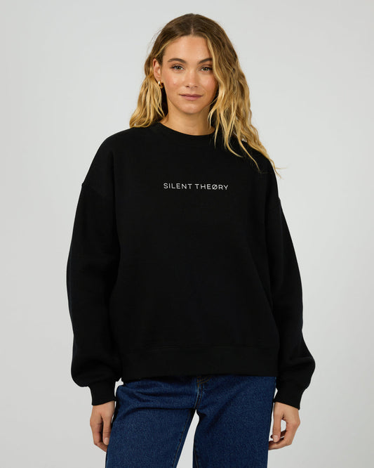 Logo Crew Sweater - Black