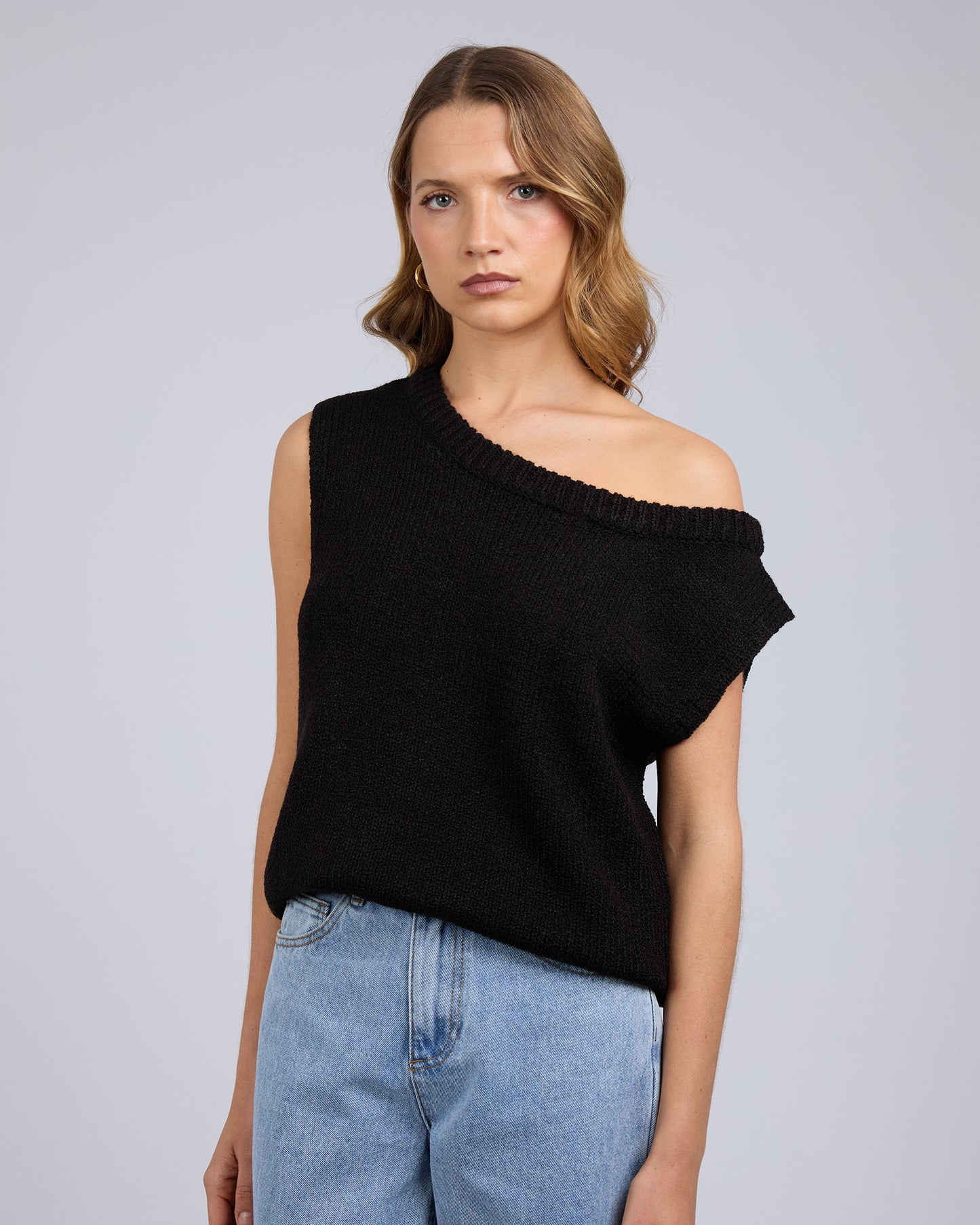 Solara Knit Top - Black