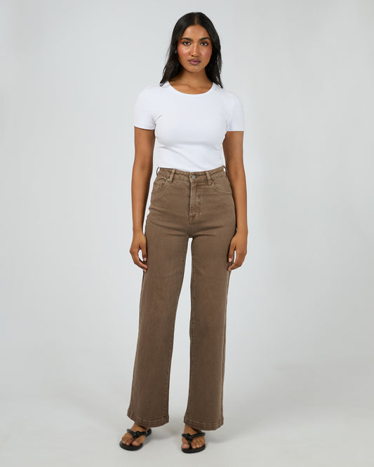 Jacqui Wide Leg Jeans - Coco