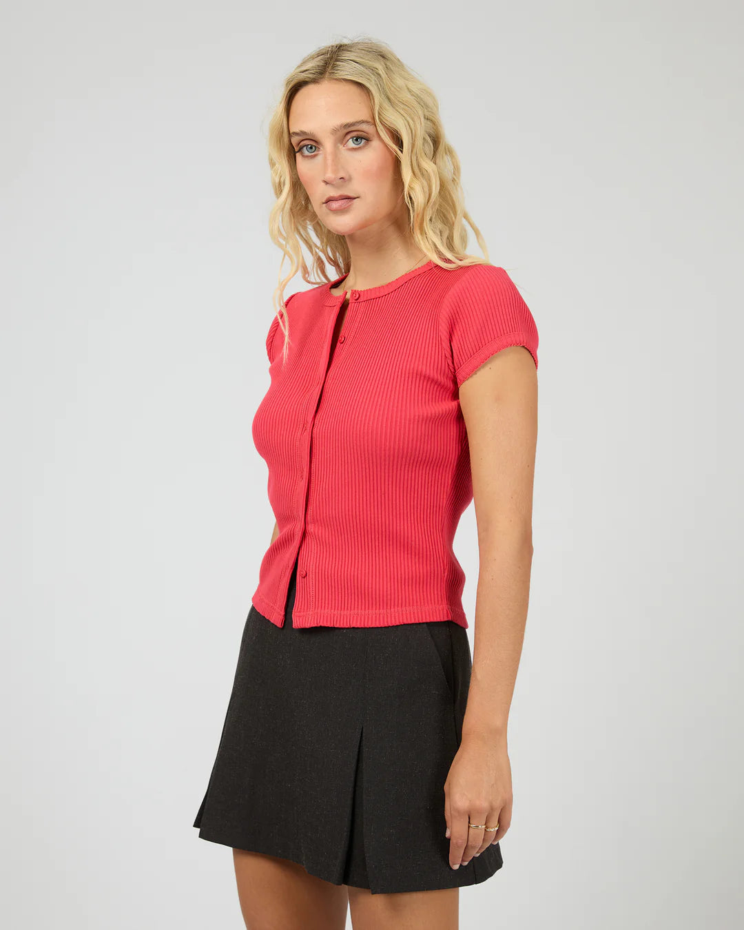 Bailey Knit Top - Berry